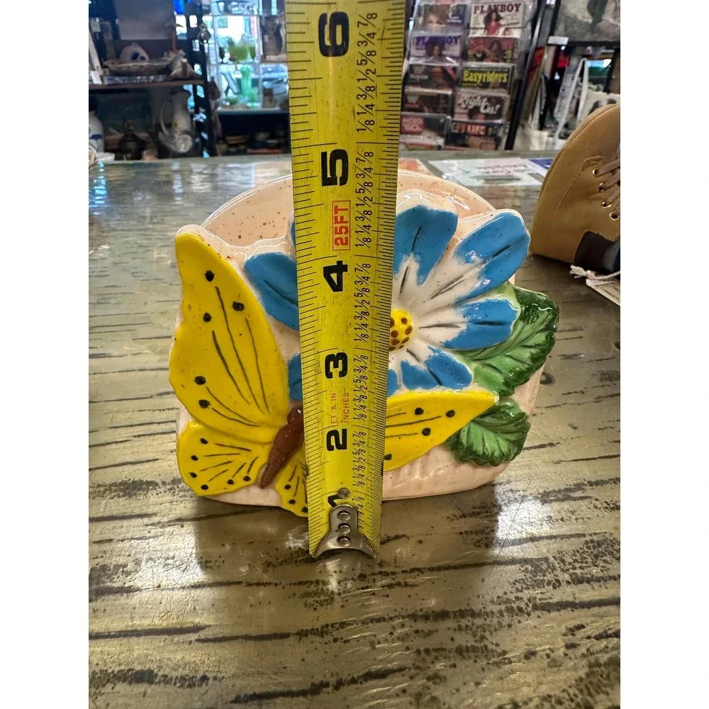 Vintage Butterfly/Flower Napkin Holder